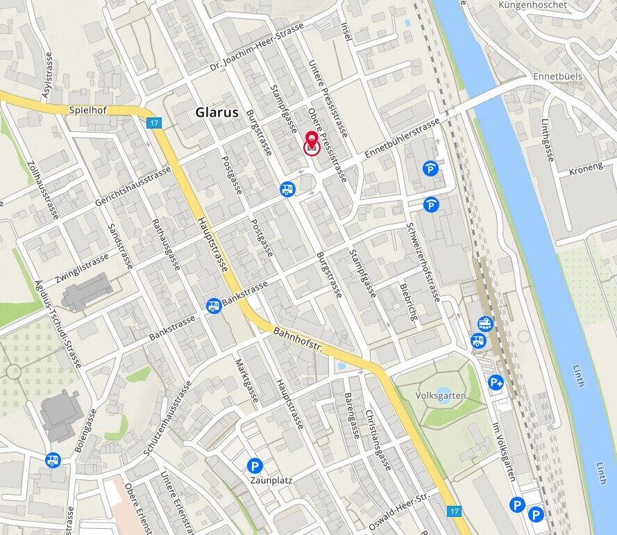 Glarus Stadtplan